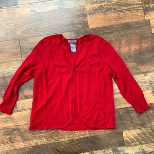 Koret Petite Red Blouse. Size: S